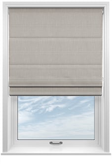 Laura Ashley Swanson, Oyster - Twist&Fit Roman Blind
